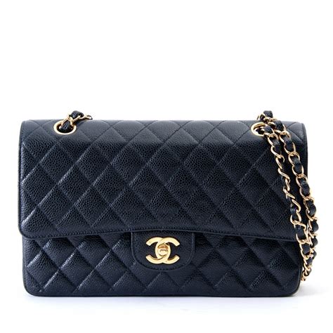 chanel classic flap bag black caviar leather|The Always Timeless Chanel Classic Flap Bag .